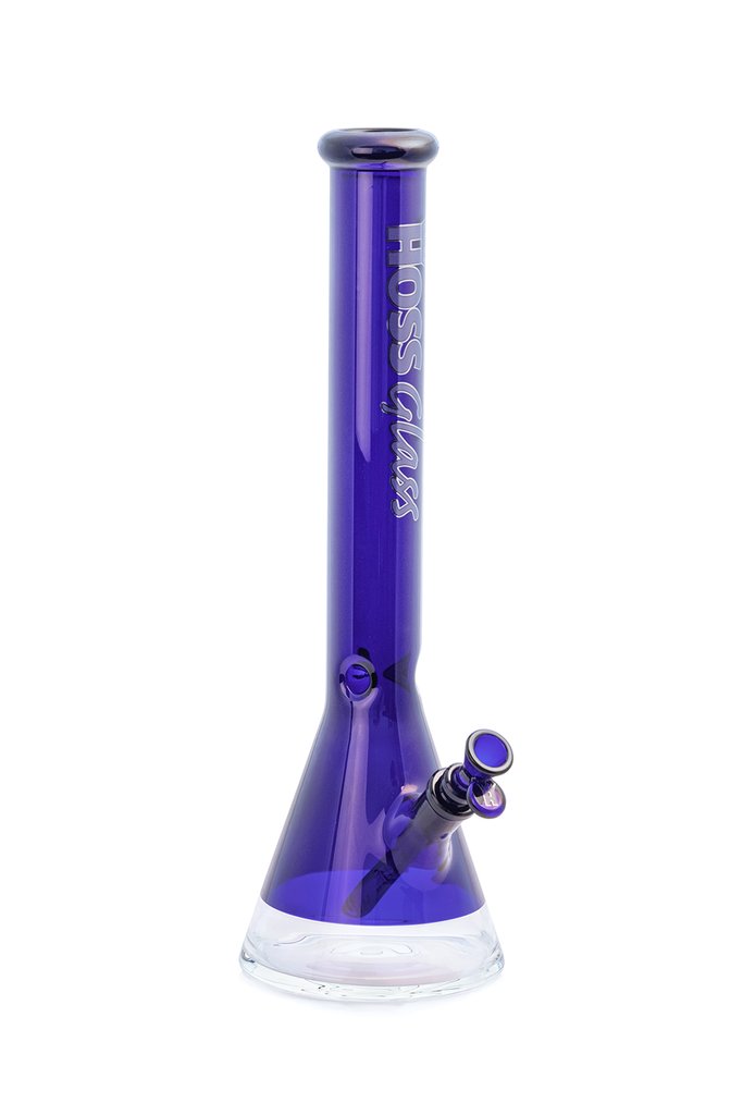 Hoss Glass - H070 Colored Beaker with Window Base (18") - Milk Purple