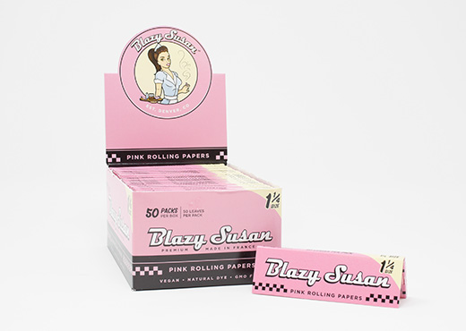 Blazy Susan - Pink Rolling Papers - 1 1/4"