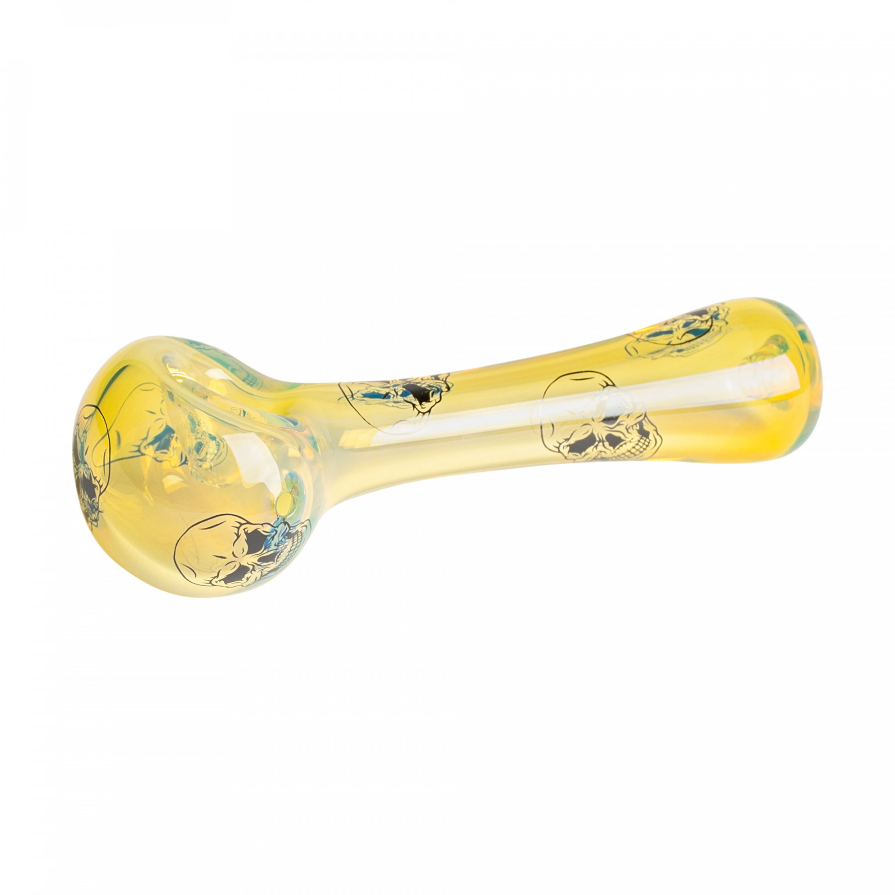 Red Eye Glass - 4.5" Skull Decal Hand Pipe
