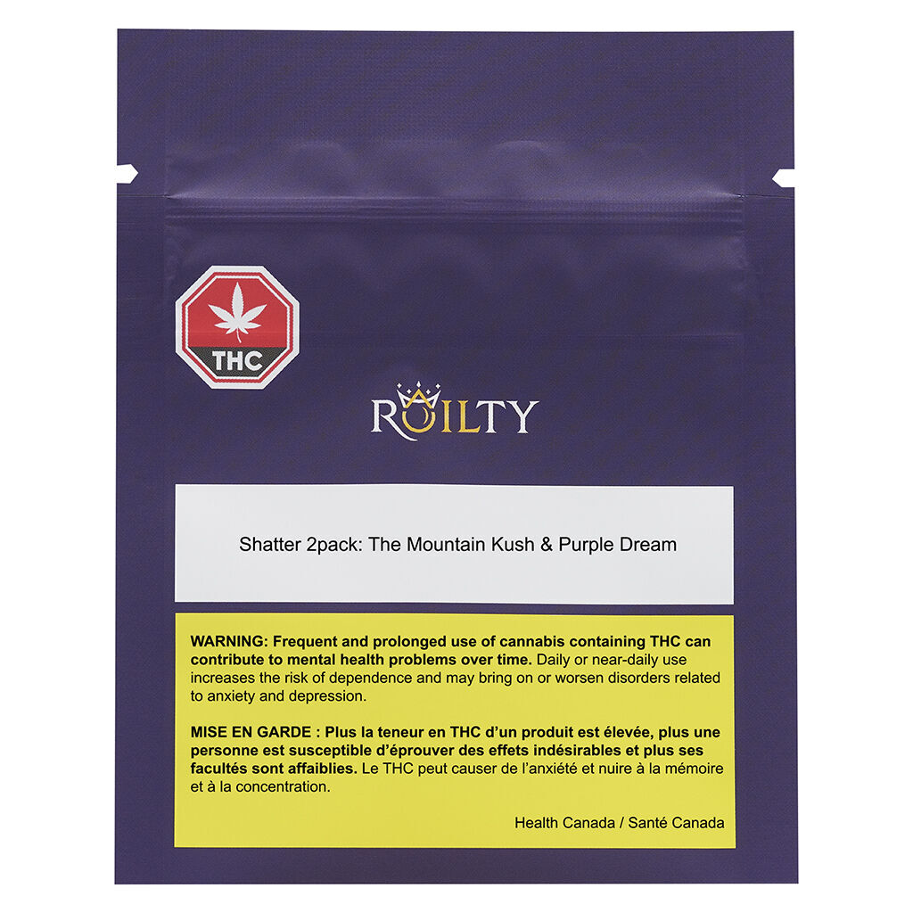 Roilty - Shatter 2 pack: The Mountain Kush & Purple Dream - Hybrid - 2x0.5g