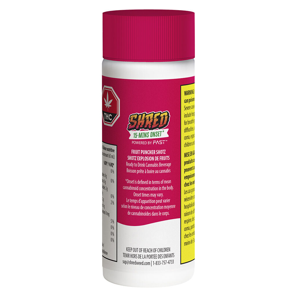 SHRED - Fruit Puncher Shotz - Indica - 65ml