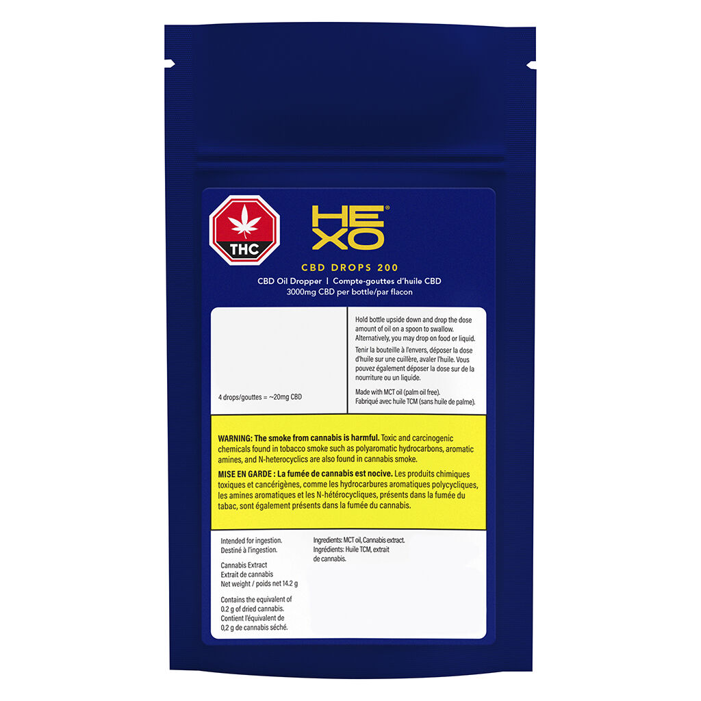 HEXO - CBD Drops 200 - Blend - 15ml