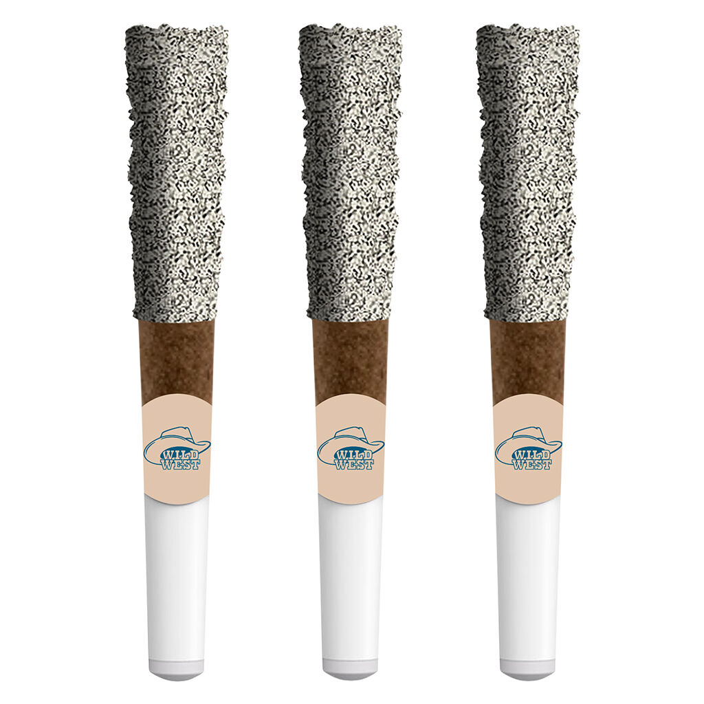 Wild West - 60+ Blueberry Bronco Diamond Dipped Blunts - Sativa - 3x0.5g
