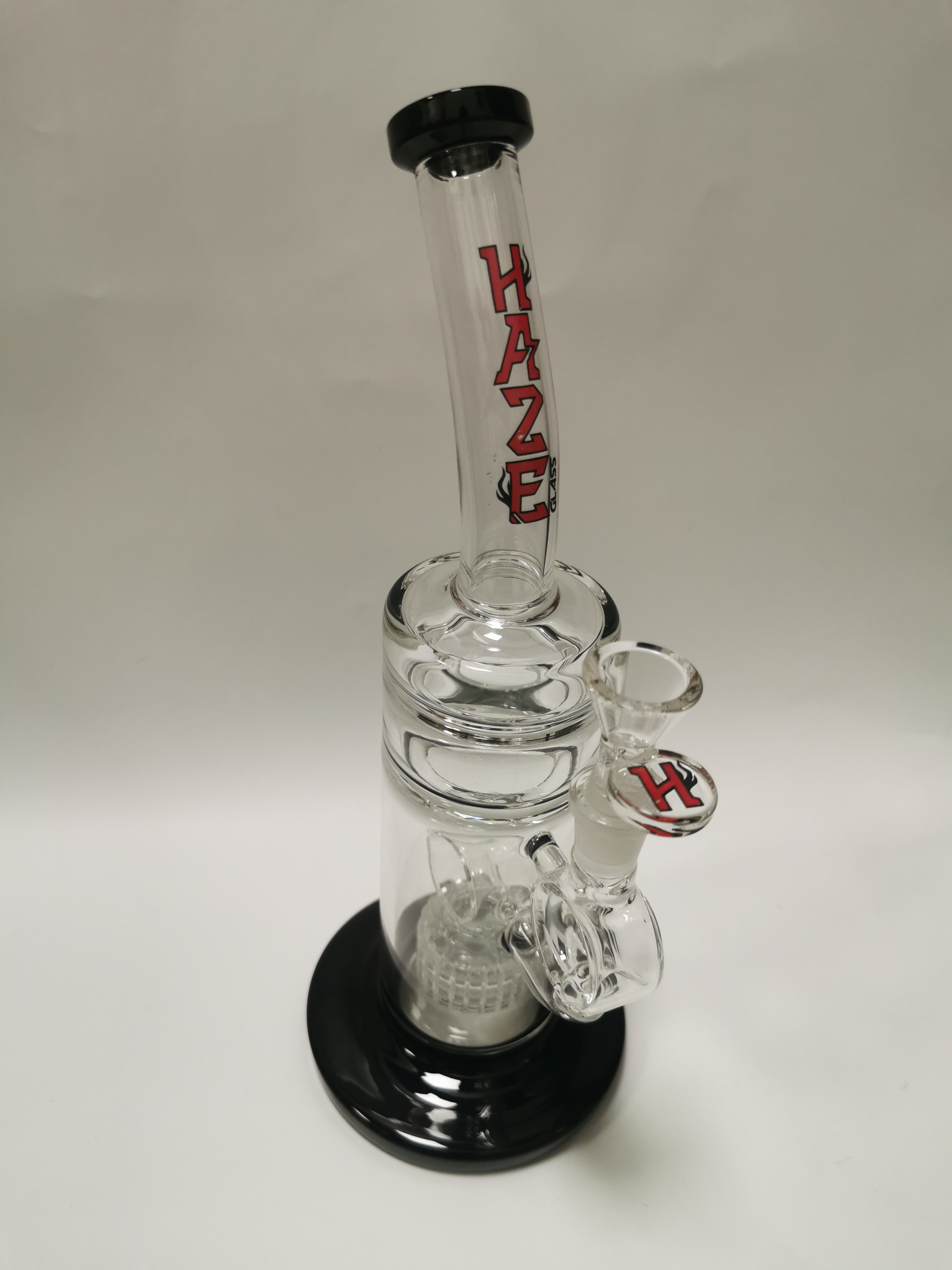 Haze Glass Bong - HZ-061 12inch Clear/Blue