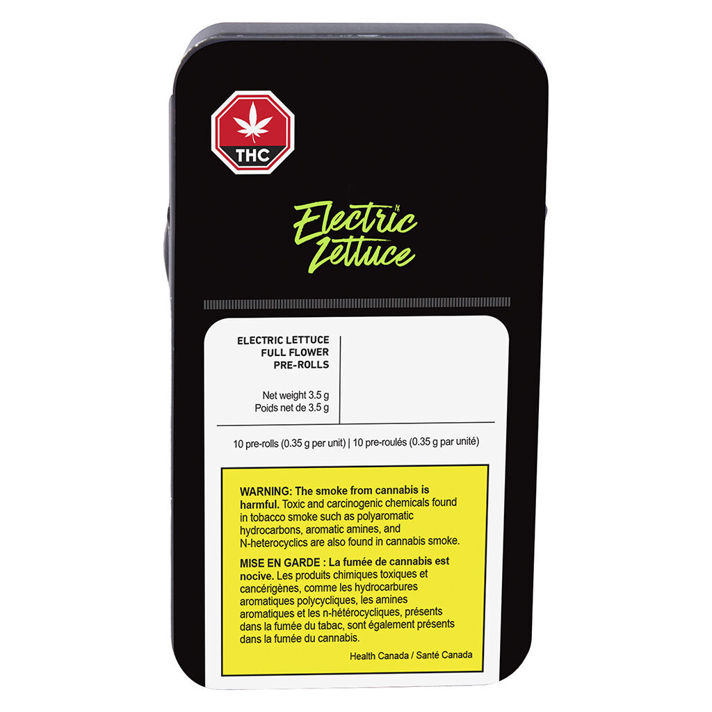 Natural History - Electric Lettuce Pre-Rolls - Hybrid - 10x0.35g