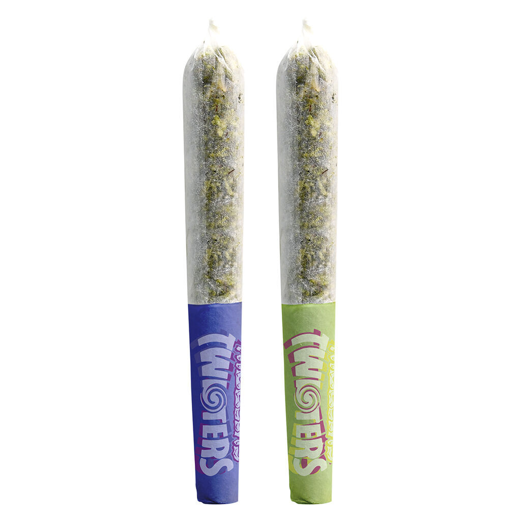 RIZZLERS - Twisters - Grape Galaxy & Sour Slapple Infused Pre-Roll - Hybrid - 2x0.5g