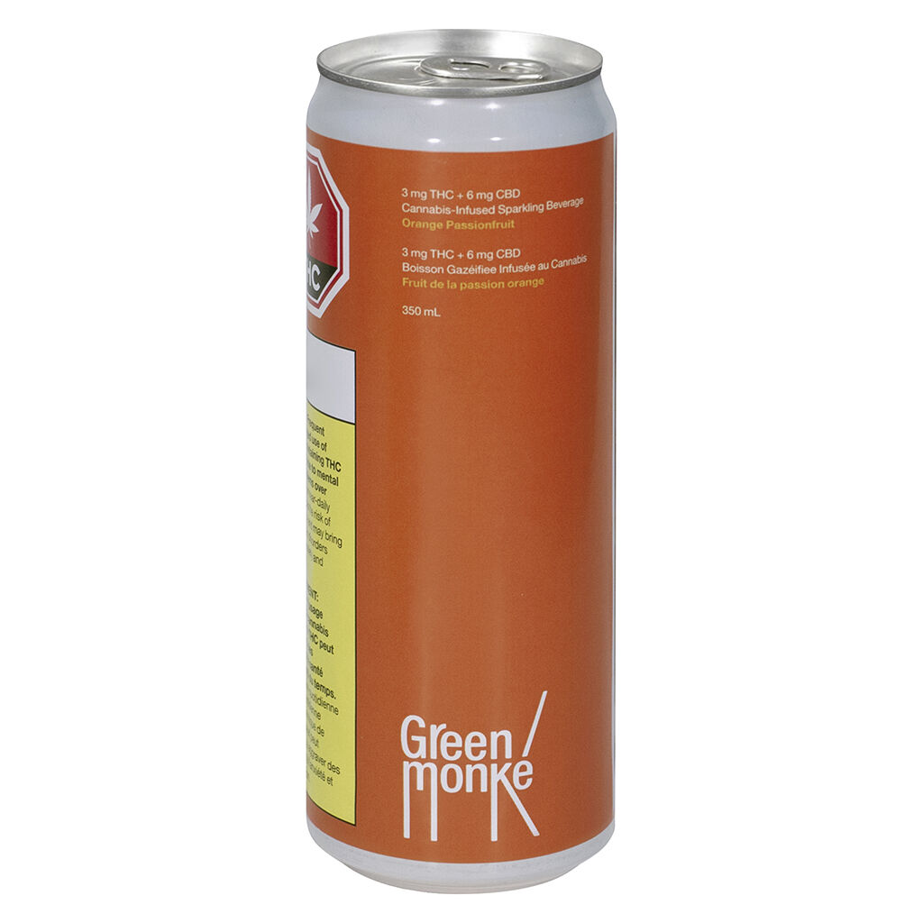 Green Monkey - Passionfruit & Orange Soda Hybrid - 1x350ml
