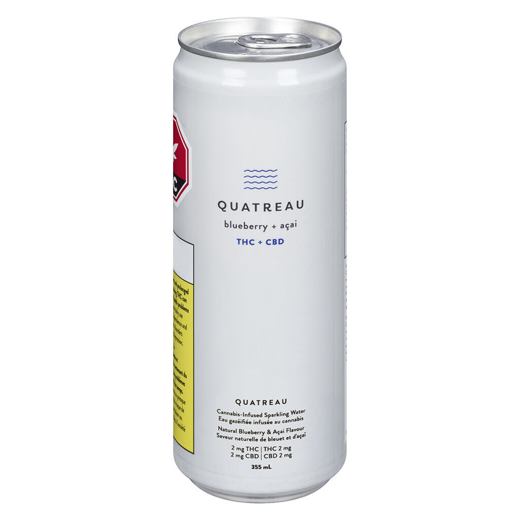 Quatreau - Blueberry Acai Sparkling Water Blend - 1x355ml