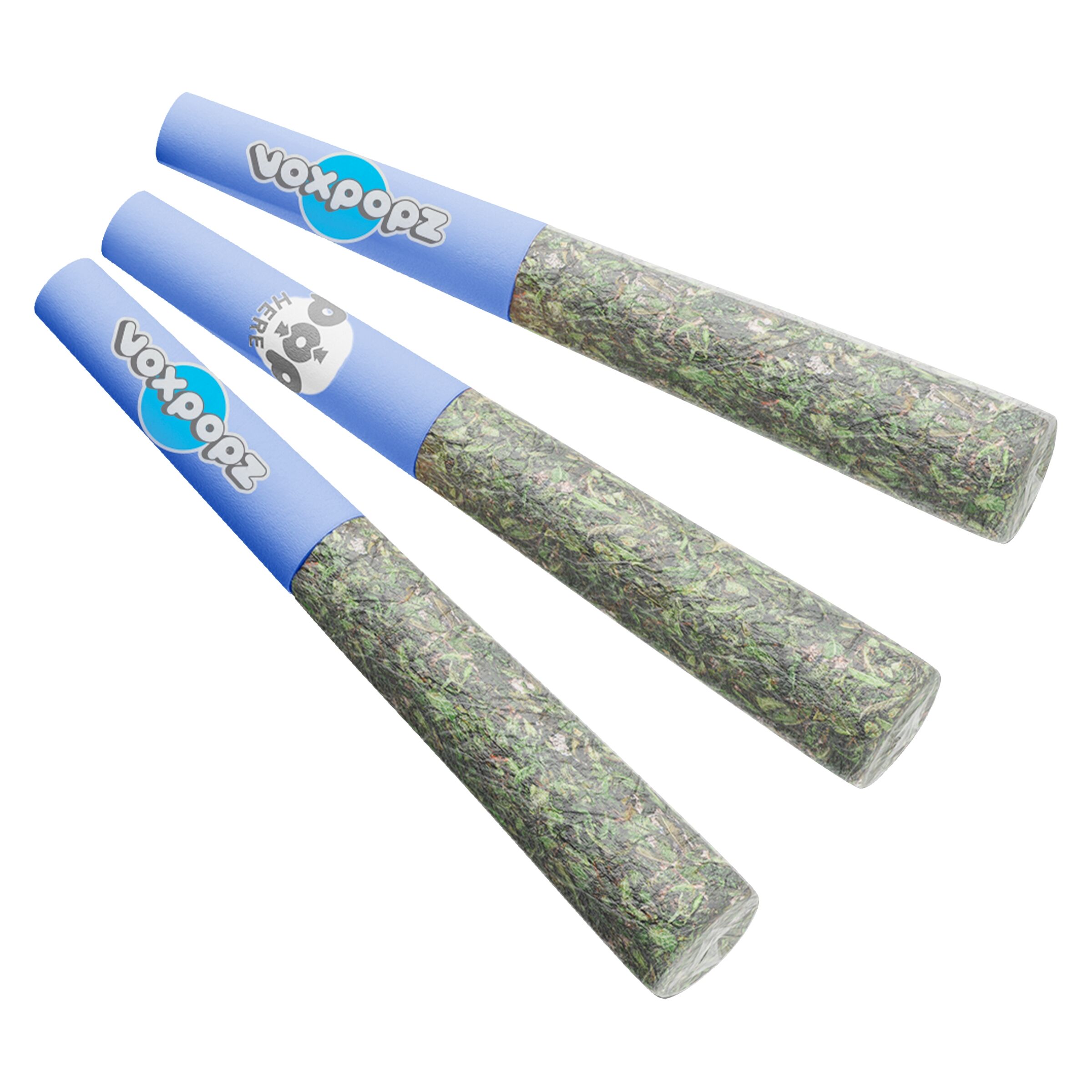 VoxPopz - Blueberry Kush Diamond Infused Crushable Pre-Roll - Indica - 3x0.5g