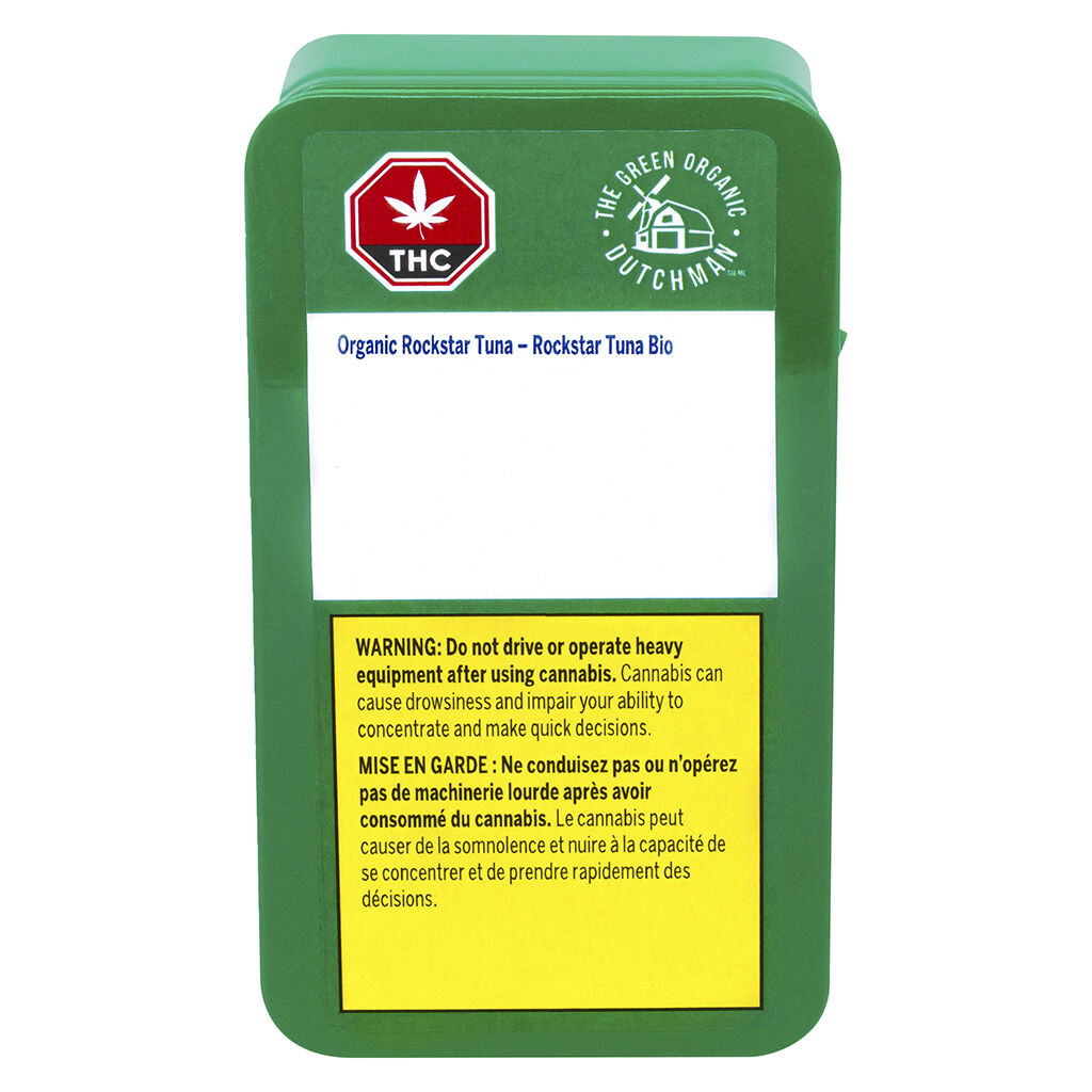 The Green Organic Dutchman - Organic Rockstar Tuna Pre-Rolls - Indica - 3x0.5g