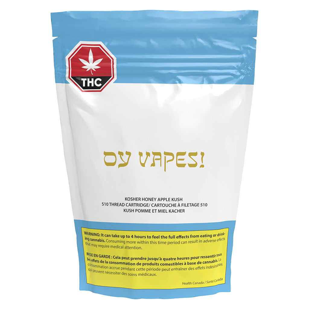 Oy Vapes! - Kosher Honey Apple Kush 510 Thread Cartridge - Blend - 1g