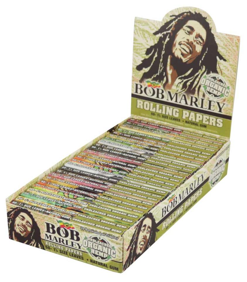 Bob Marley Rolling Papers - 1 1/4 Size - Organic Hemp