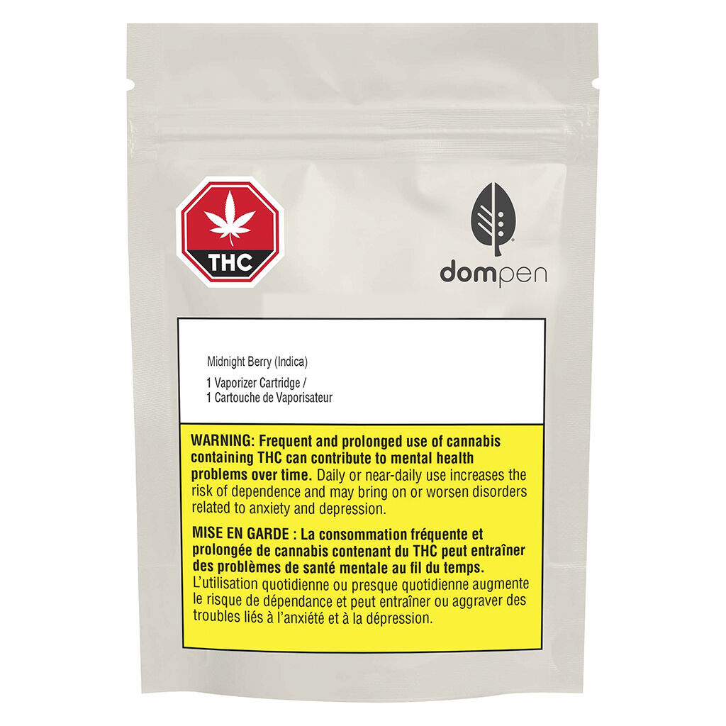 dompen - Midnight Berry Prefilled 510 Thread Cartridge - Indica - 1g