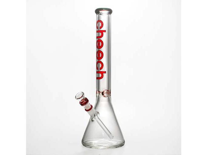 Cheech Glass - Glass Waterpipe Beaker 18" 9mm - Red