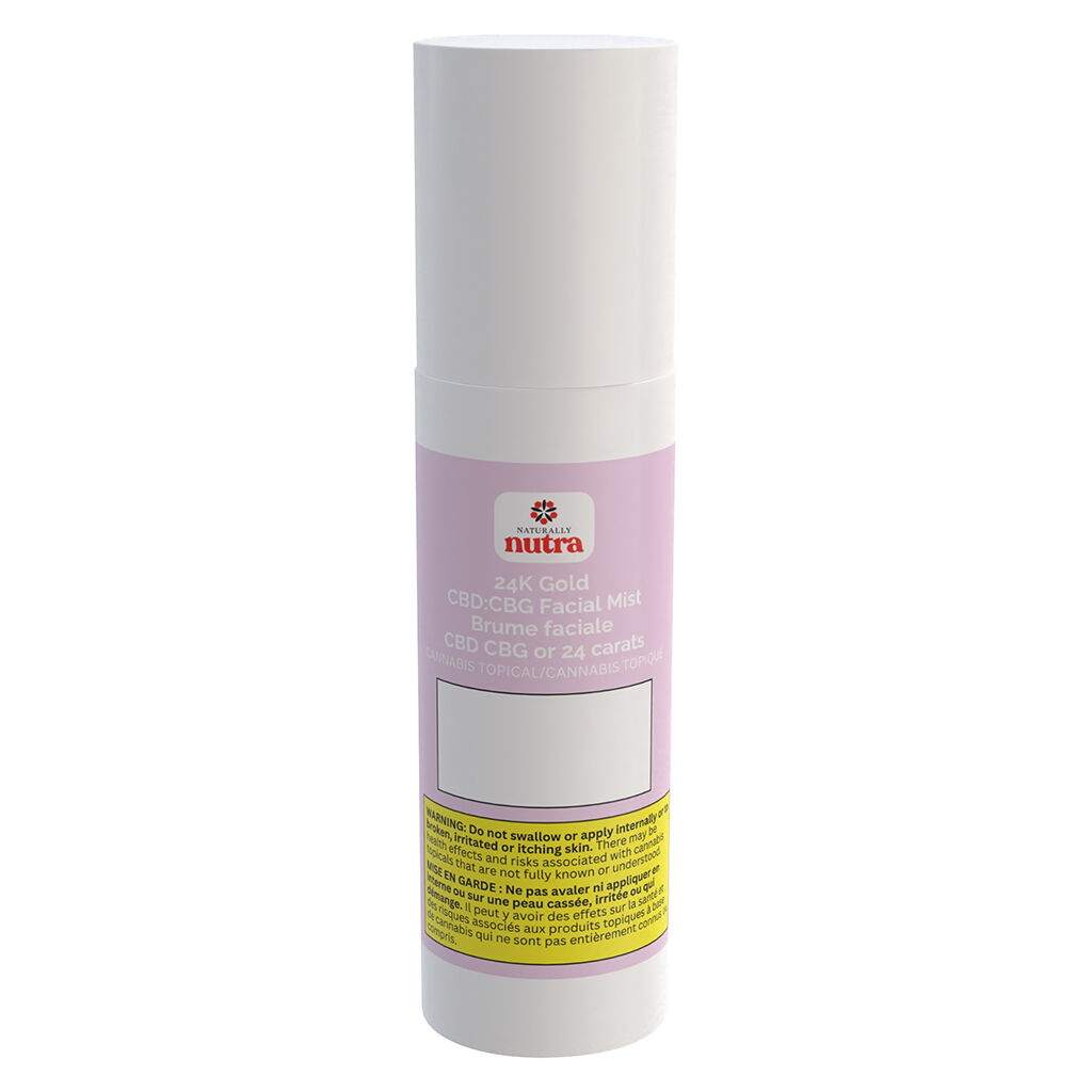 Naturally Nutra - 24K Gold CBD:CBG Facial Mist - Hybrid - 60ml