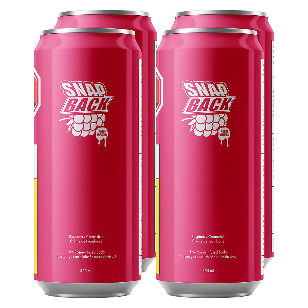 Snap Back - Rosin-Infused Raspberry Creamsicle - Hybrid - 4x355ml