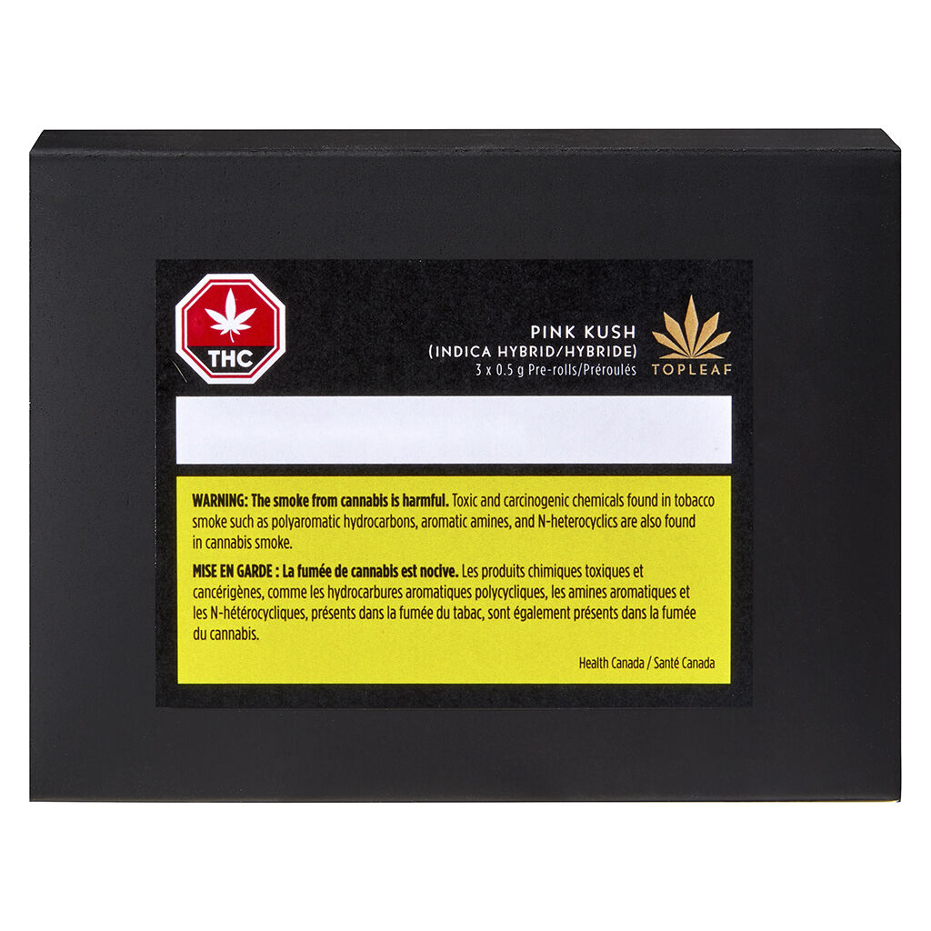 Top Leaf - Pink Kush Pre-Roll Indica - 3x0.5g