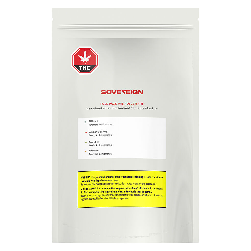 SOVE7EIGN - Fuel Pack Mixer Pre-Roll - Blend - 8x1g