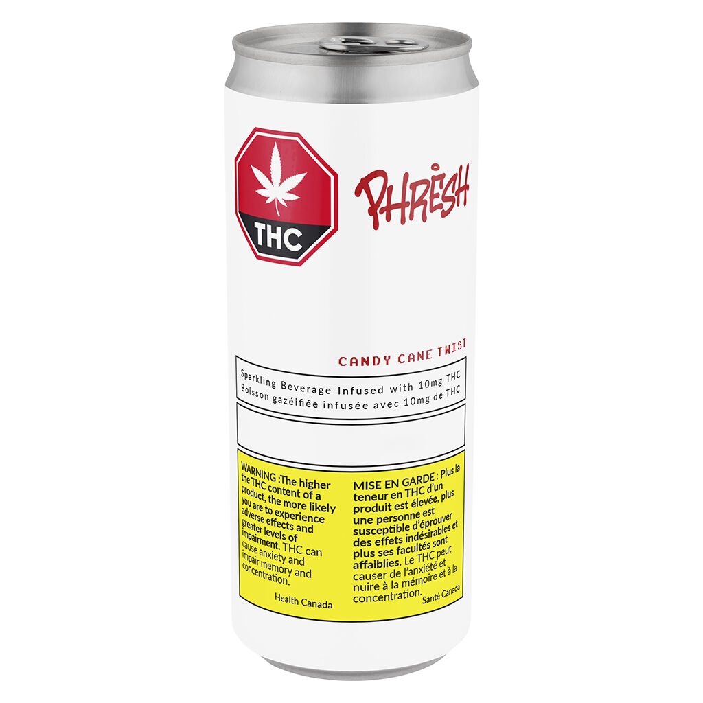 PHRESH - Candy Cane Twist Sparkling Water - Hybrid - 355ml