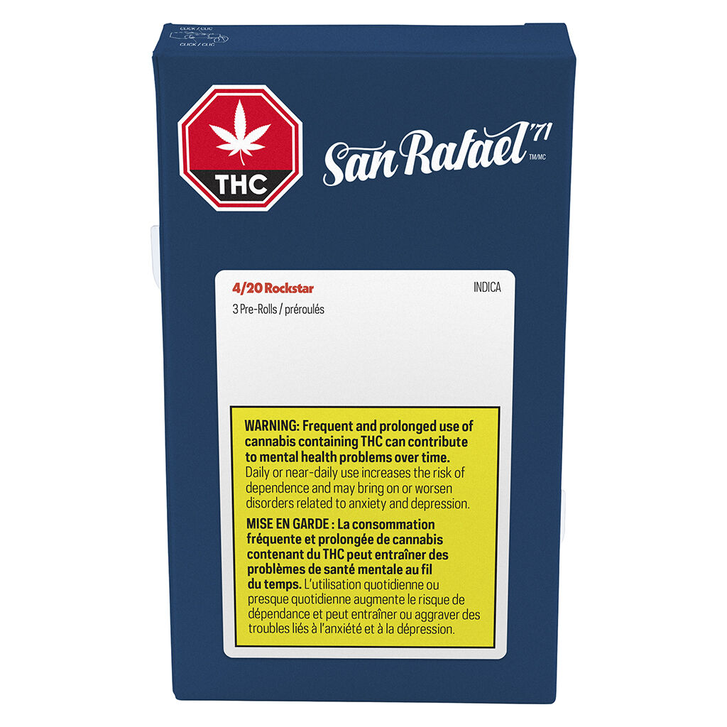 San Rafael '71 - 4/20 Rockstar Pre-Roll Indica - 3x0.5g