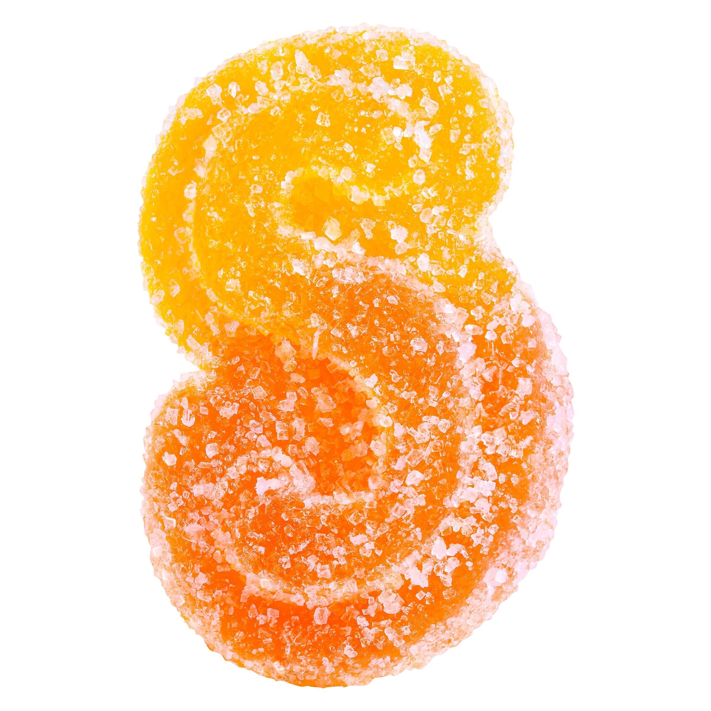 SOURZ by Spinach® - 10x1pk Fully Blasted Peach Orange 1:1 THC CBD Gummies - Hybrid