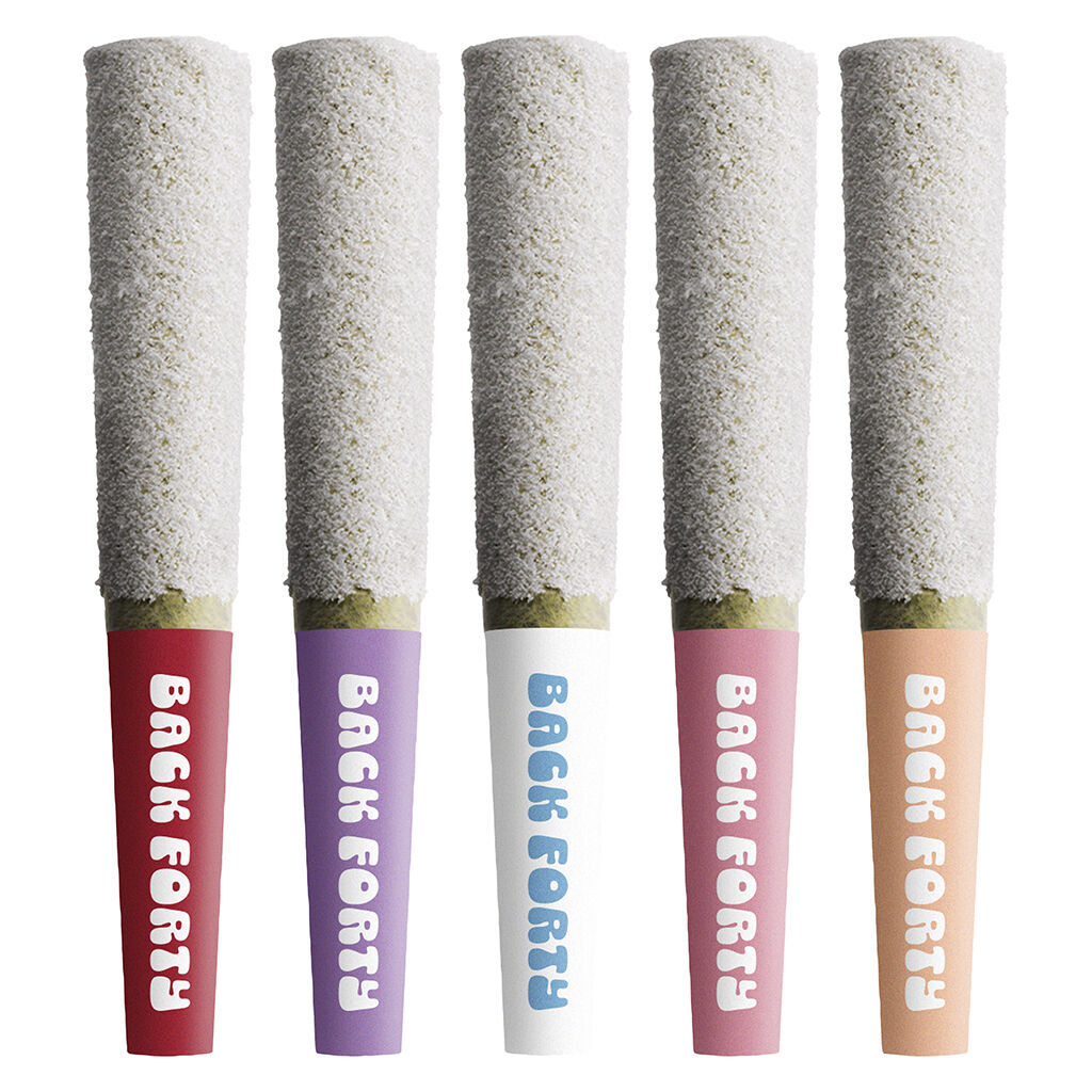 Back Forty - Frosted Icicles Infused Pre-Roll Taster Pack - Hybrid - 5x0.5g