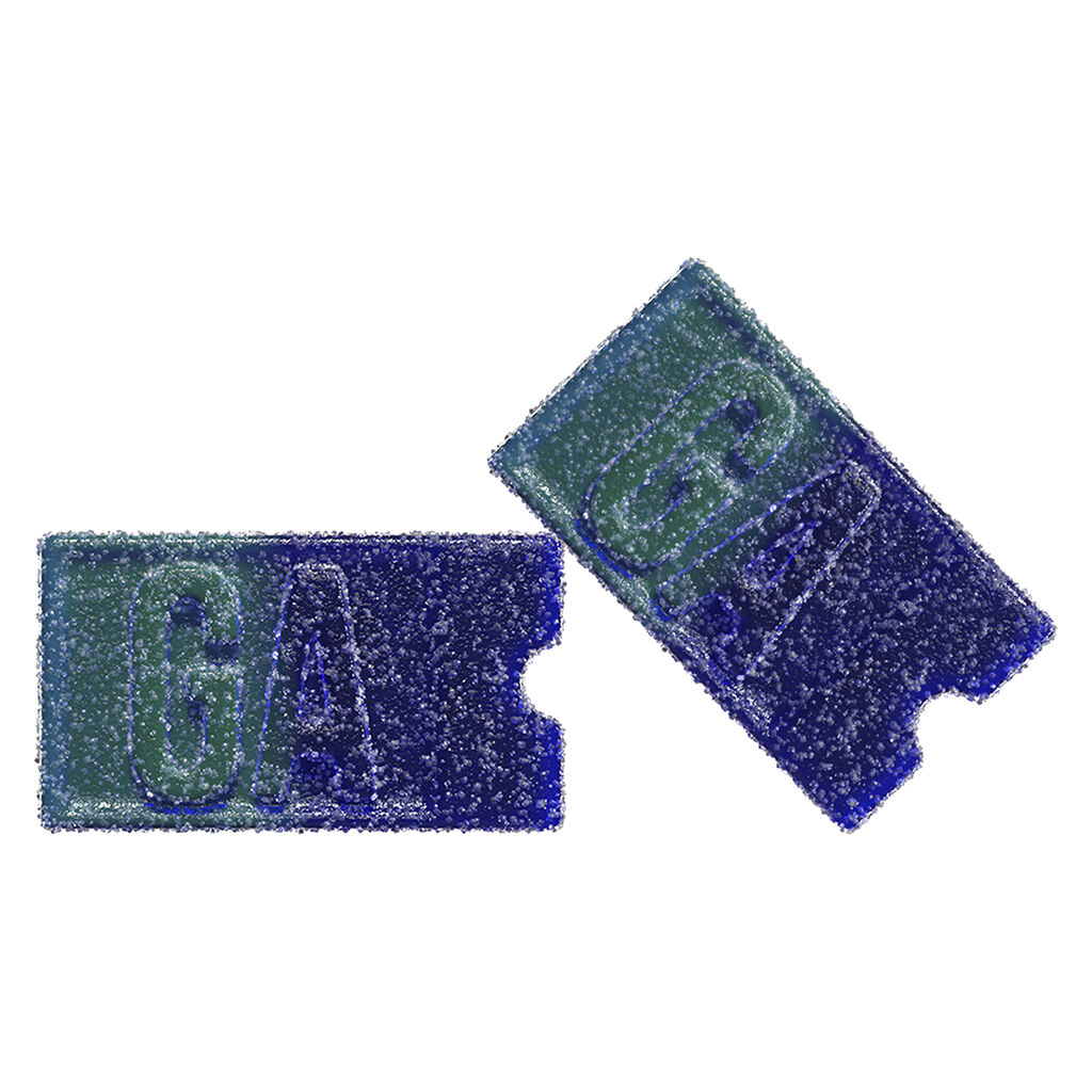 General Admission - Blue Rocket THC Gummy (1:0) - Indica - 2 Pack