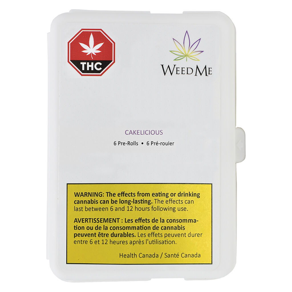 Weed Me - Cakelicious Pre-Rolls - Indica - 6x0.5g