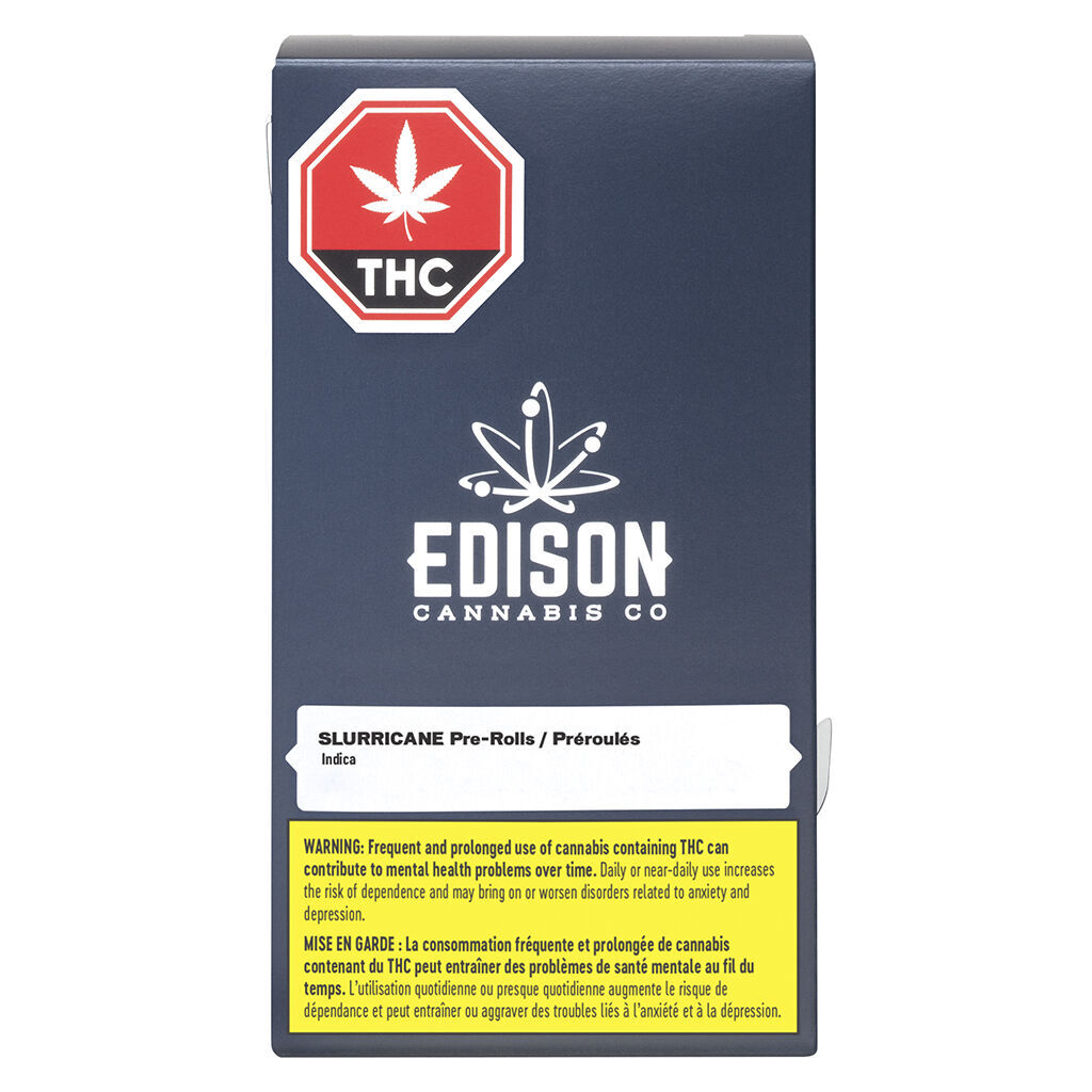 Edison Cannabis Co - Slurricane pre-roll 3-pack Indica - 3x0.5g