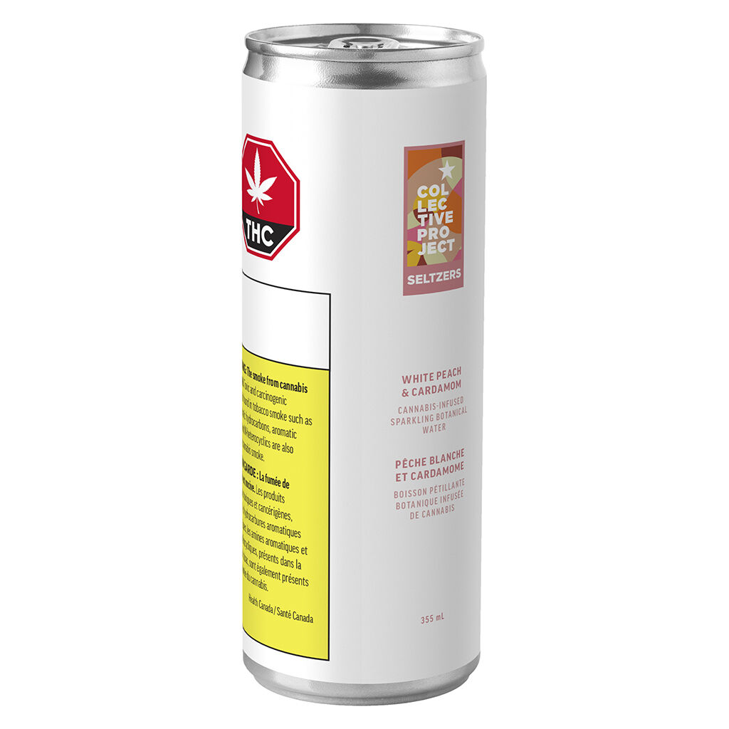 Collective Project - White Peach & Cardamom Sparkling Botanical Water - Hybrid - 7074-355ml