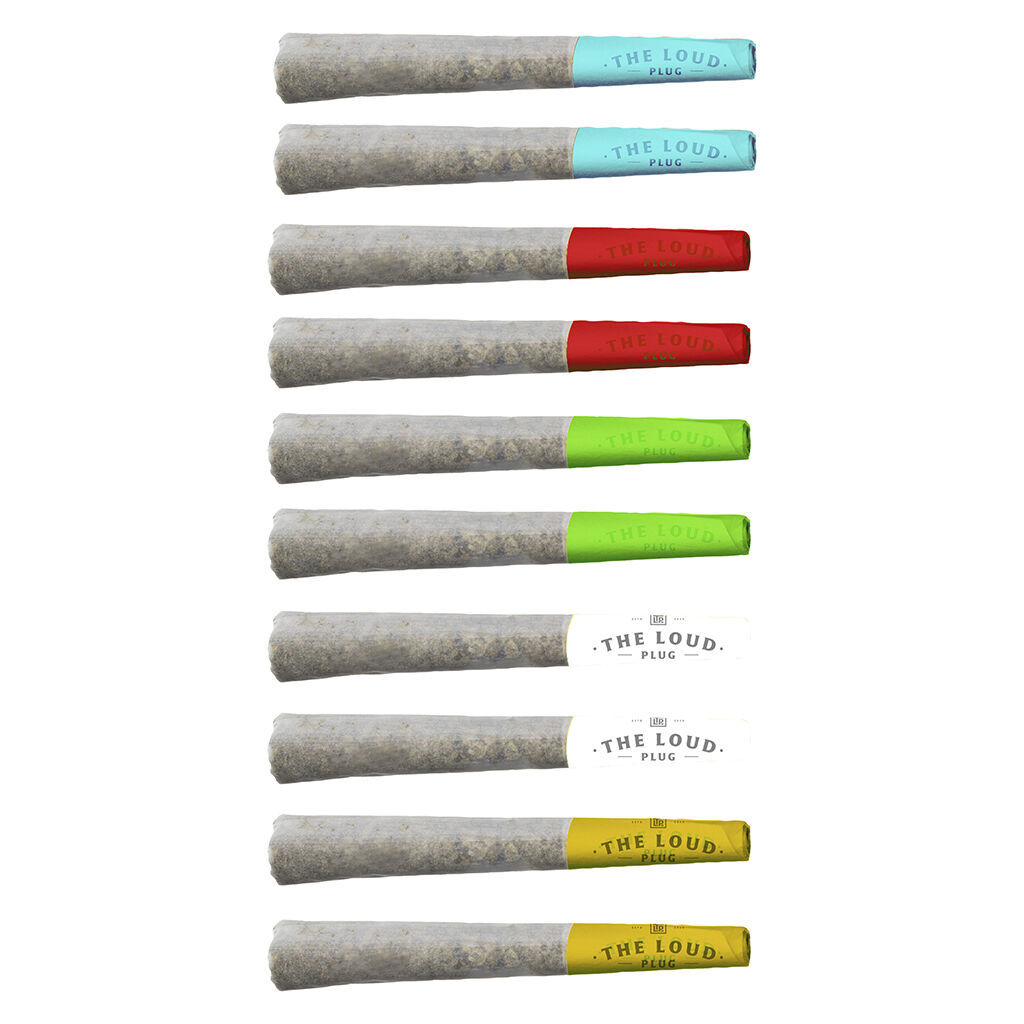 The Loud Plug - Holiday Pre-Roll Sampler Pack - Indica - 10x0.5g