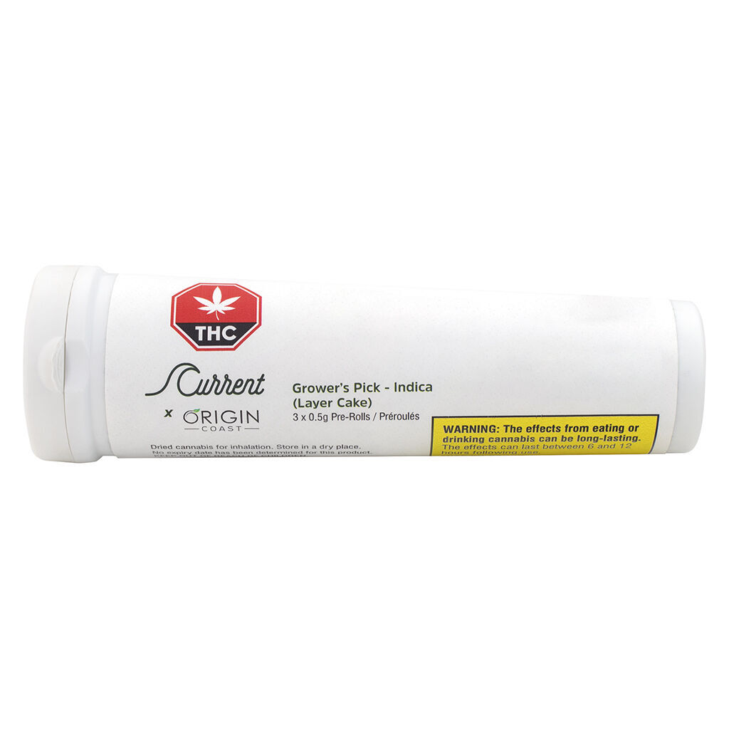 Current - Layer Cake Pre-Rolls - Indica - 3x0.5g