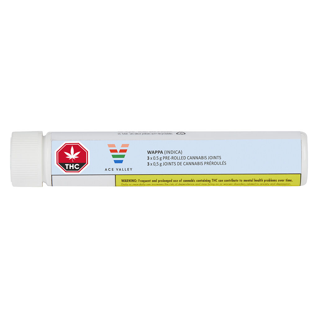 Ace Valley - Wappa Pre-Rolls - Indica - 3x0.5g