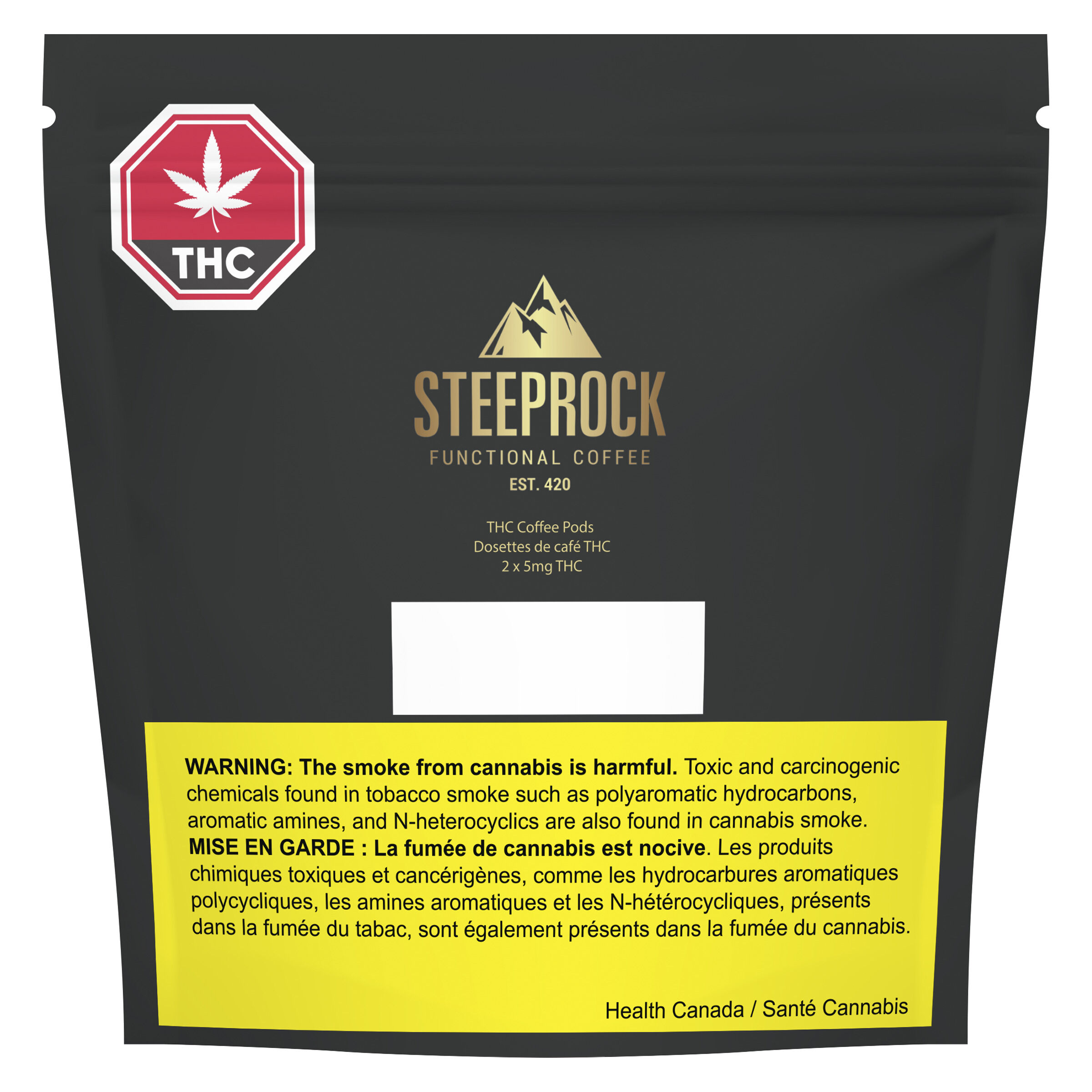 Steeprock Functional Coffee est. 420 - THC Coffee Pods - Hybrid - 2 Pack
