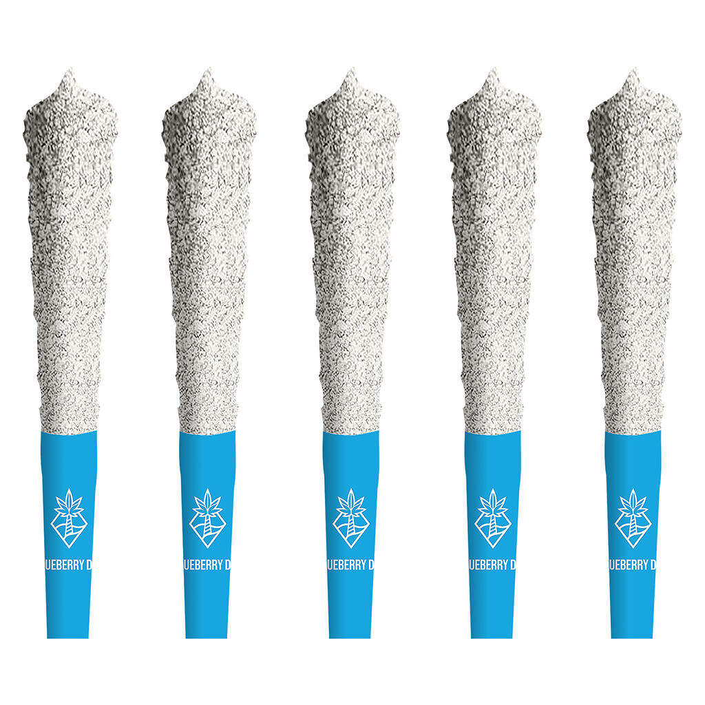Cabana Cannabis Co. - Blueberry Dub Double Diamond Infused Pre-Roll - Indica - 5x0.5g