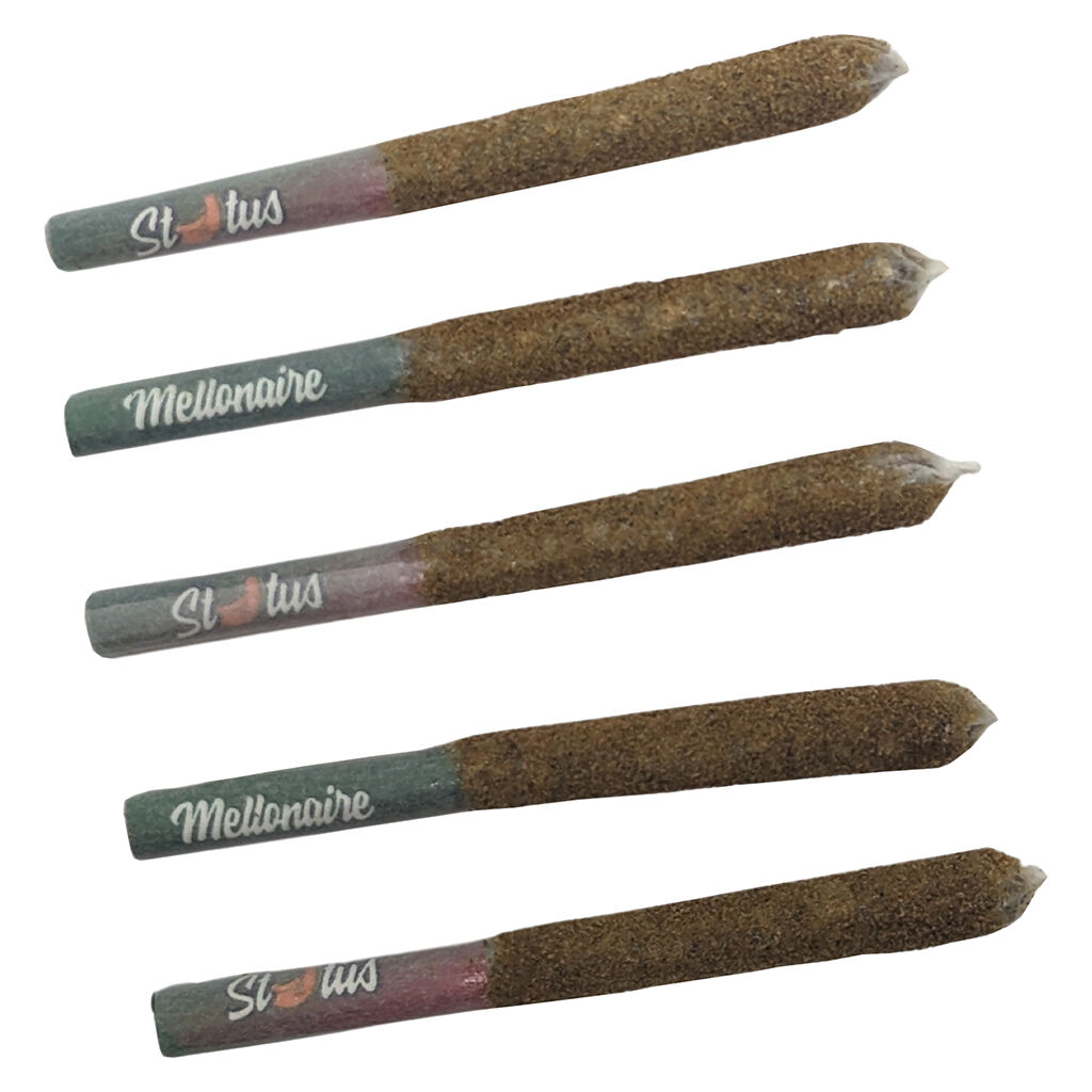 Status - Mellonaire Liquid Diamond Infused Kief Coated Pre-Roll - Indica - 5x0.25g