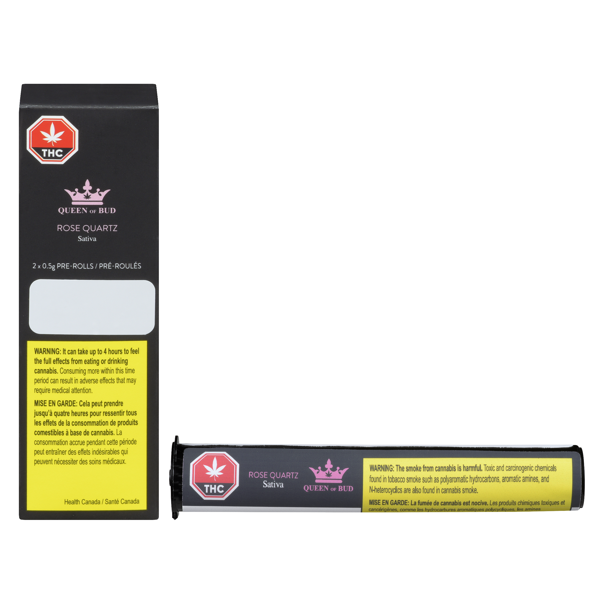Queen of Bud - Rose Quartz Pre-Rolls - Sativa - 2x0.5g