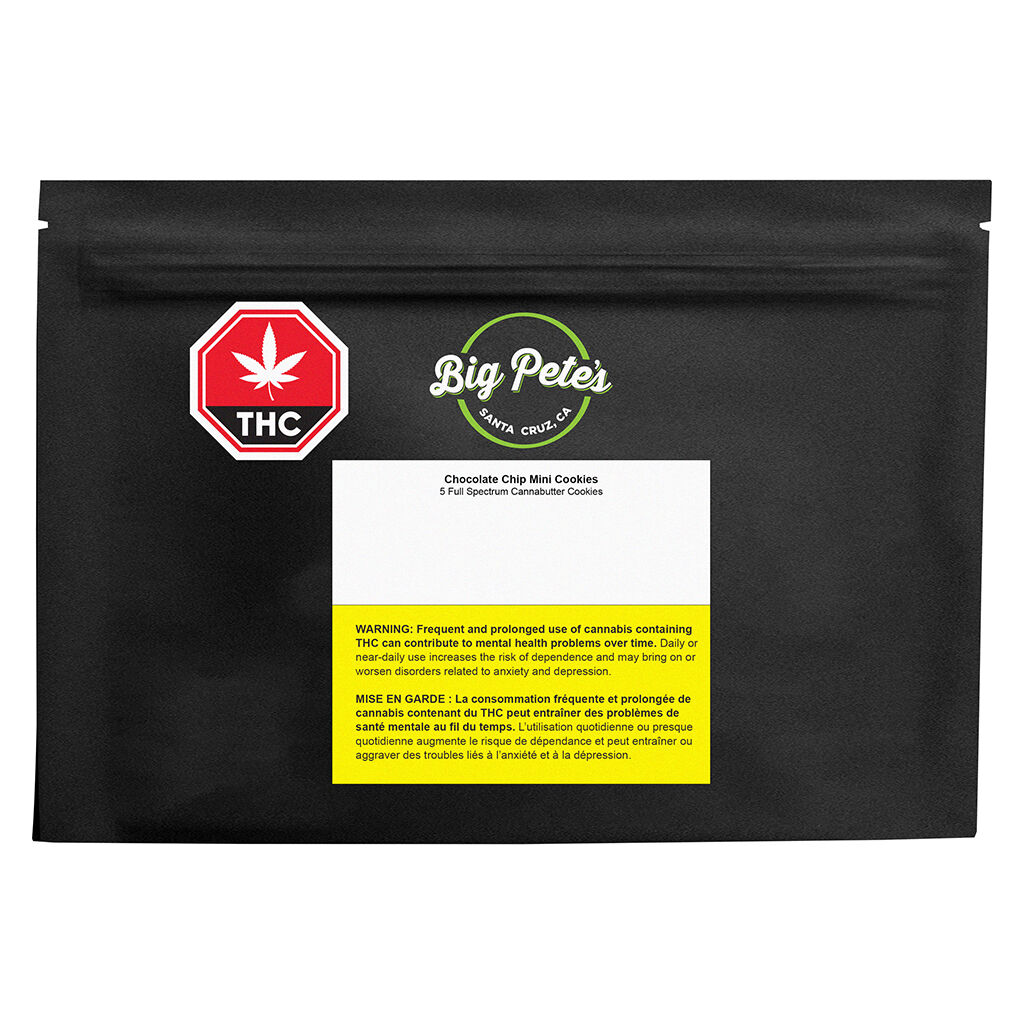 Big Pete's Treats - Chocolate Chip Mini Cookies - Hybrid - 5 Pack