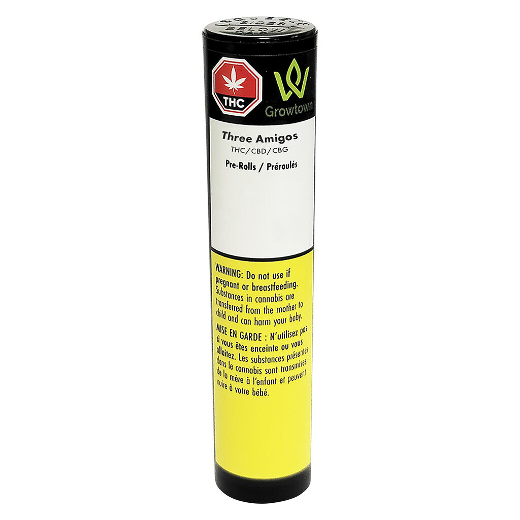Growtown - Three Amigos Pre-Roll - Blend - 5x0.35g