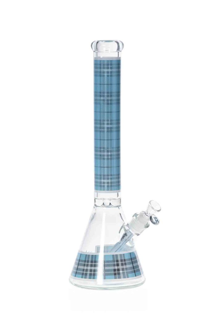 Hoss Glass - H164 Tartan Beaker (18") - Blue