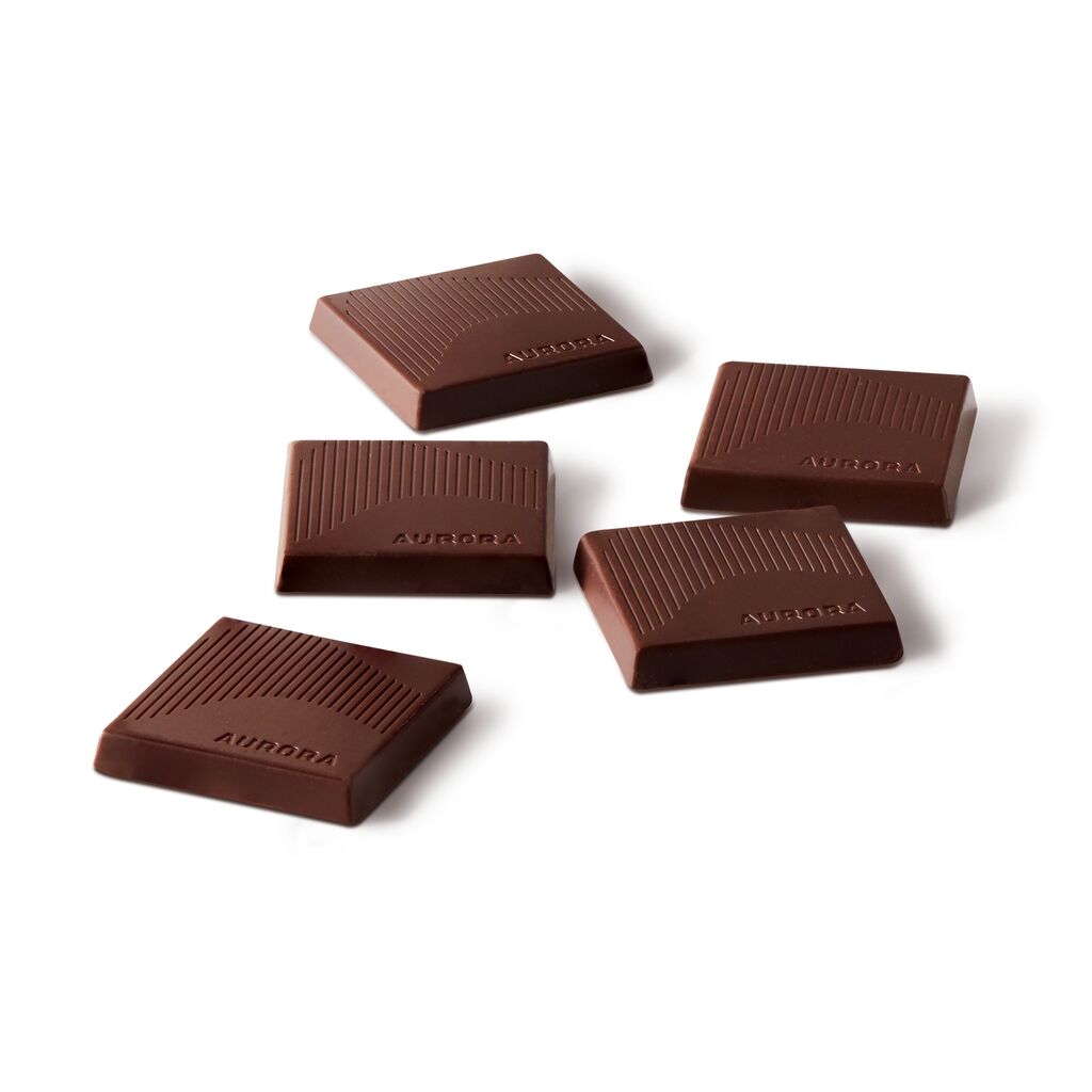 Aurora Drift - 64% Cocoa Dark Chocolate Squares (5-Pieces) Hybrid - 5x5g