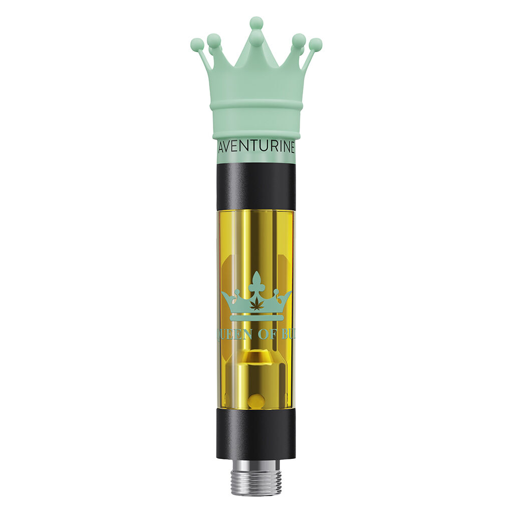 Queen of Bud - QOB Aventurine Liquid Crystals 510 Thread Cartridge - Sativa - 1g