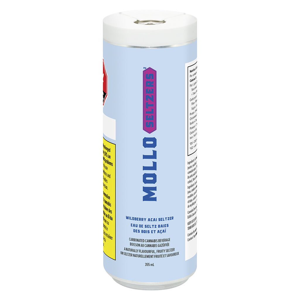 Mollo - Wildberry Acai Seltzer - Hybrid - 355ml