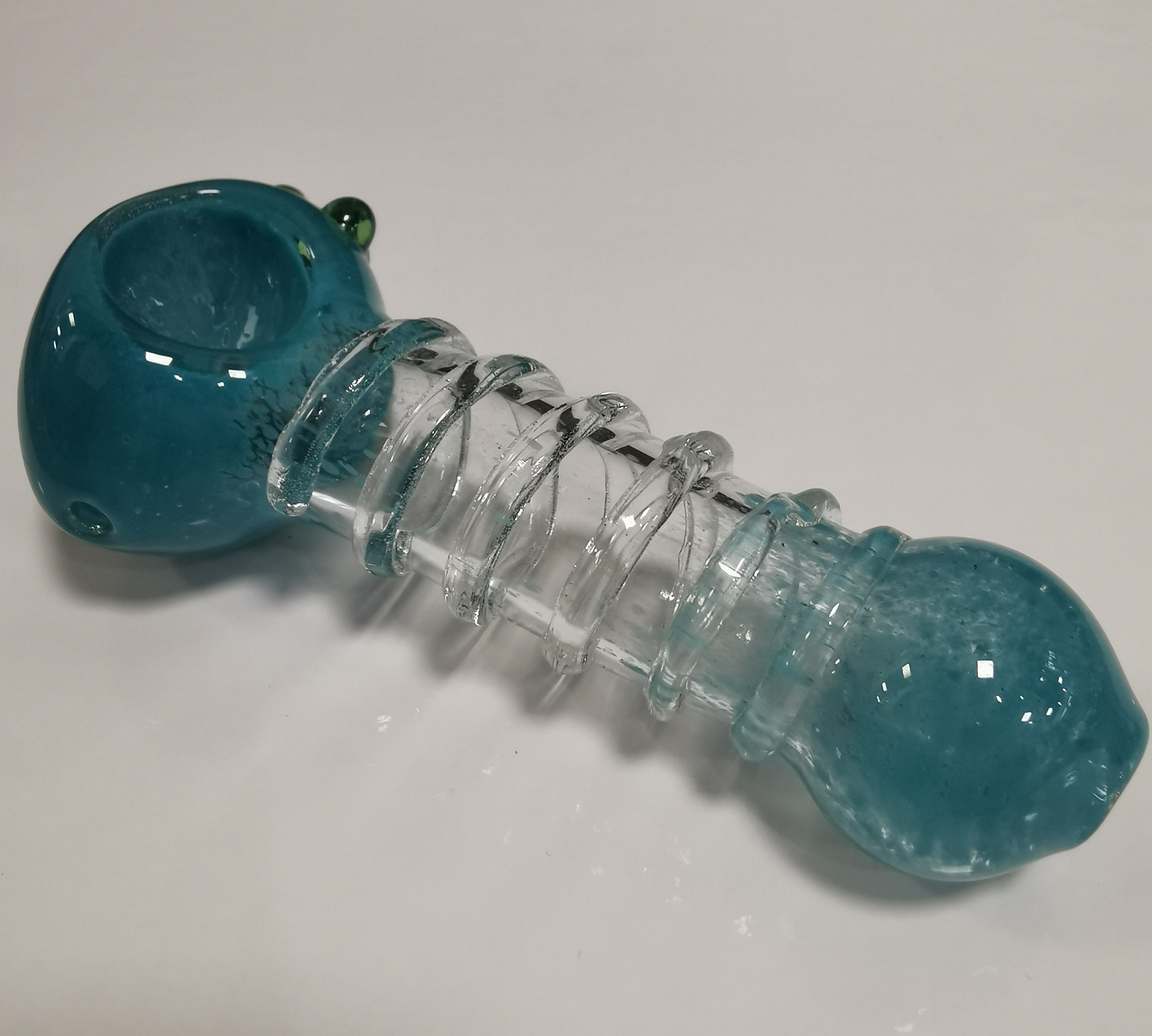 Glass Pipe - Blue w/ Swirl