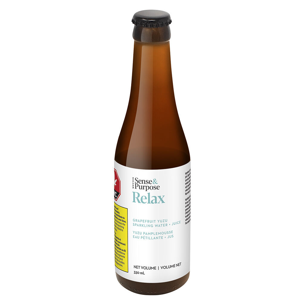 Sense&Purpose - Relax: Grapefruit Yuzu Sparkling Water & Juice - Hybrid - 330ml