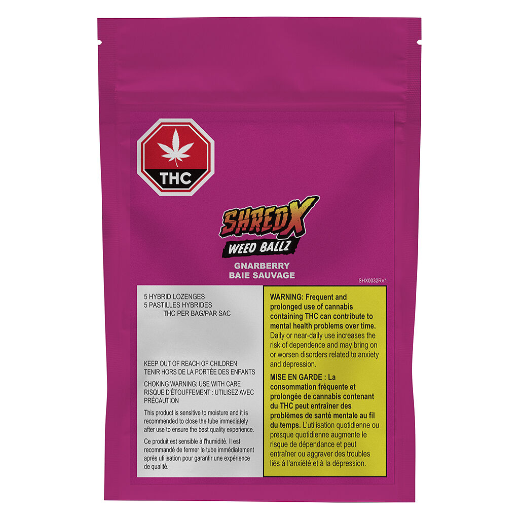 SHRED X - Gnarberry Weed Ballz - Hybrid - 5 caps