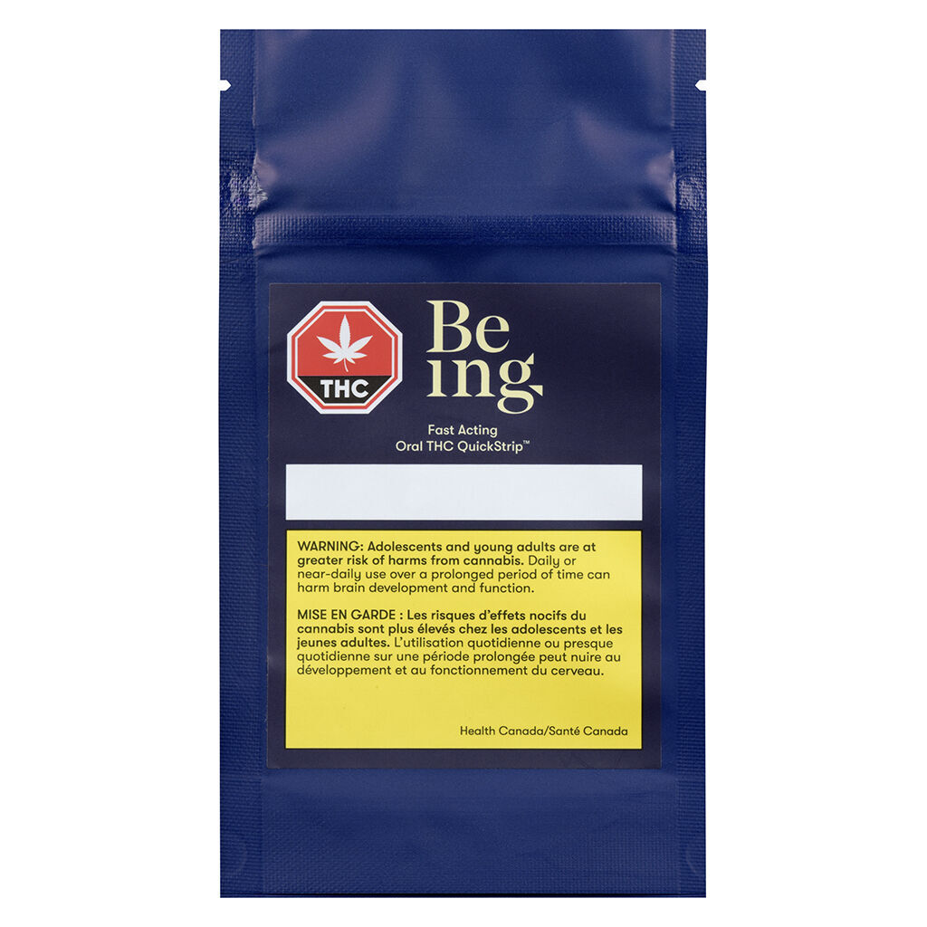 Being - Fast Acting Oral THC QuickStrip Hybrid - 10 Strips