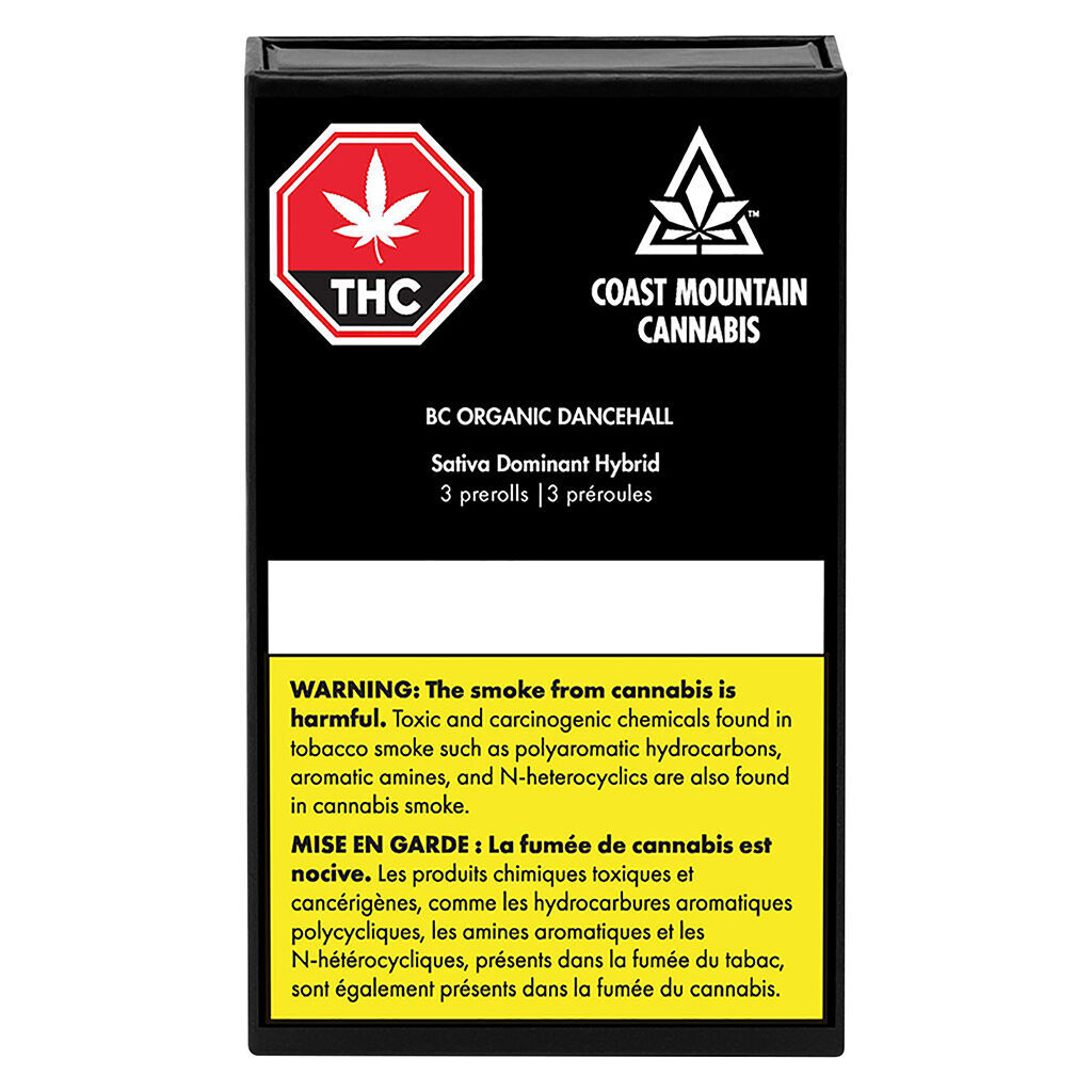 Coast Mountain Cannabis - BC Organic Dancehall Pre-Roll - Sativa - 3x0.5g