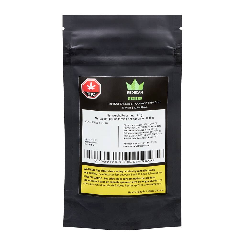 Redecan - Redees Cold Creek Kush Pre-Roll 10x0.4g - Redecan - Redees Cold Creek Kush Pre-Roll 10x 0.4g