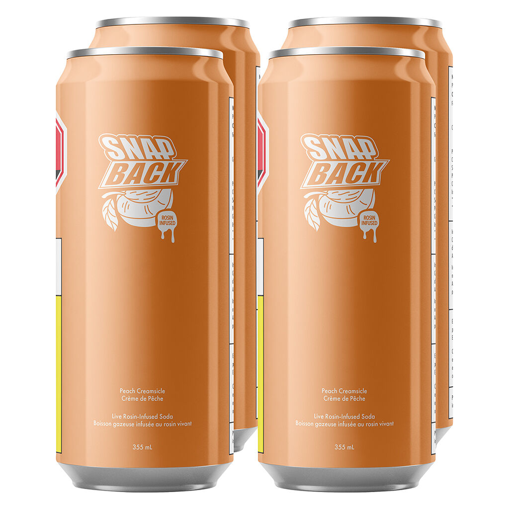 Snap Back - Rosin-Infused Peach Creamsicle - Hybrid - 4x355ml